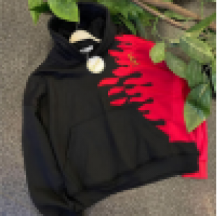  هودى مشطشط تطريز