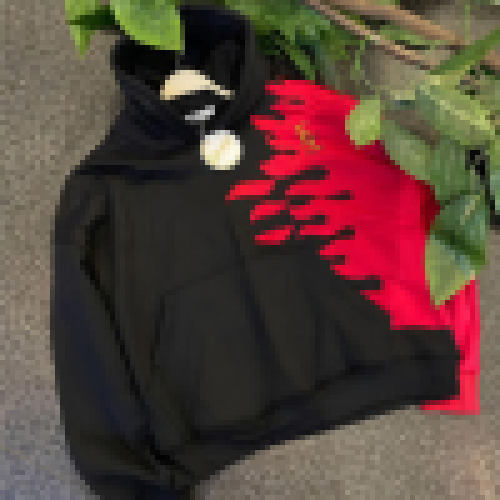  هودى مشطشط تطريز
